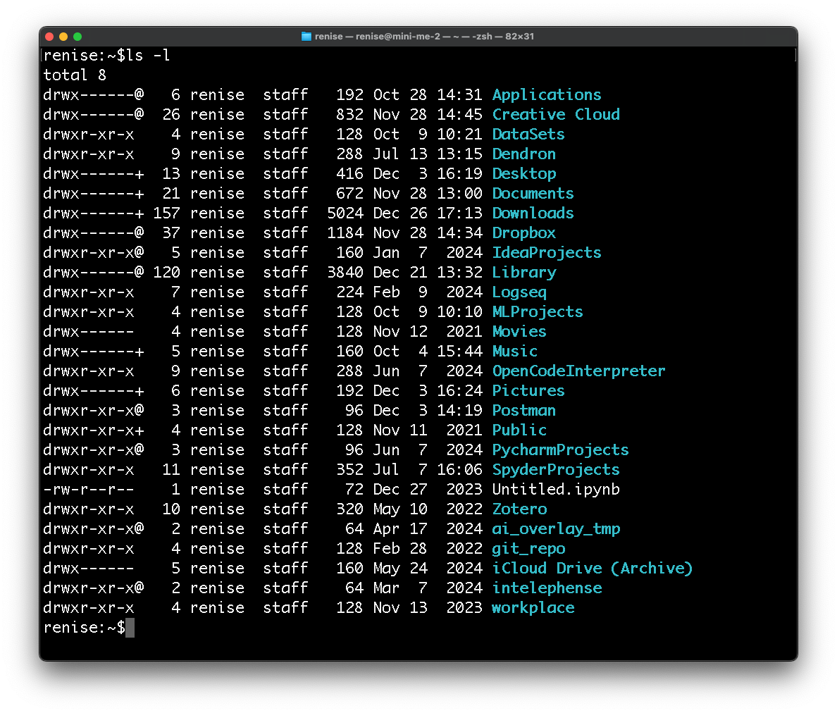 MacOS’ Terminal Screenshot